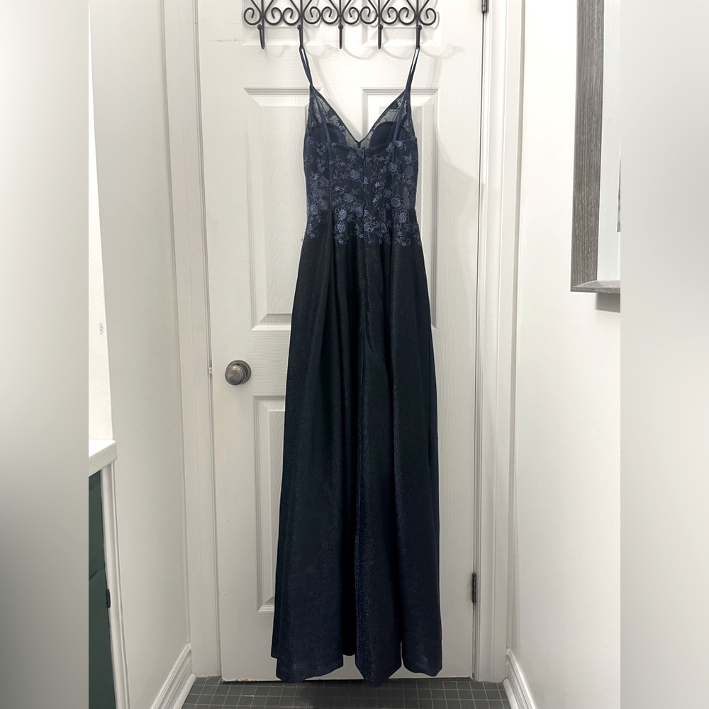 Blue prom dress
